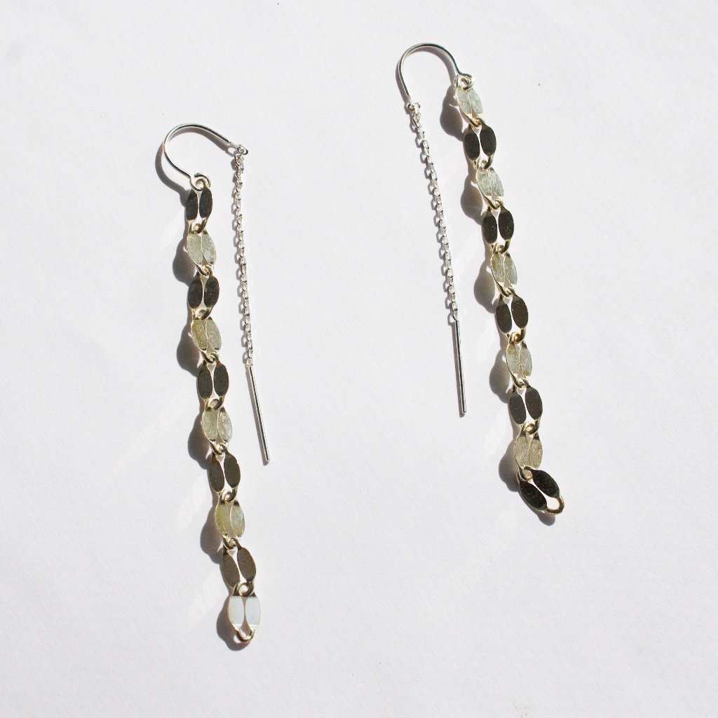 Sterling Silver Thick Marina Flat Link Chain Threaders